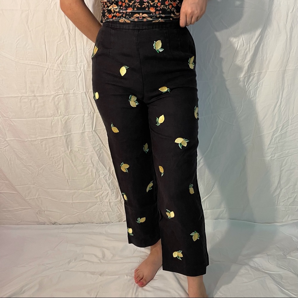 Talbots Black High Waisted Lemon Pants 🍋🍋🍋